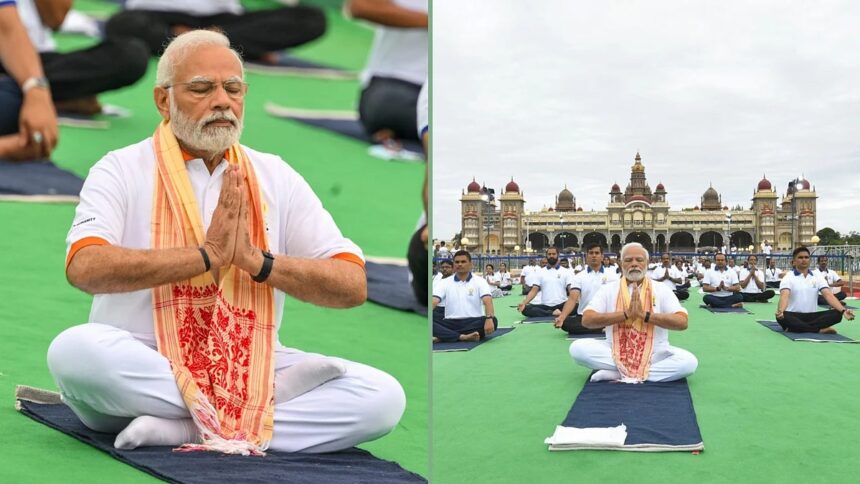 108 ನಿಮಿಷಗಳ ಕಾಲ ಸೂರ್ಯ ನಮಸ್ಕಾರಗಳ ಪ್ರದರ್ಶನ: ದಾಖಲೆಯ ಯೋಗ ದಿನಾಚರಣೆಗೆ ಸಾಕ್ಷಿಯಾಗಲಿದ್ದಾರೆ ಪ್ರಧಾನಿ ಮೋದಿ ! 
