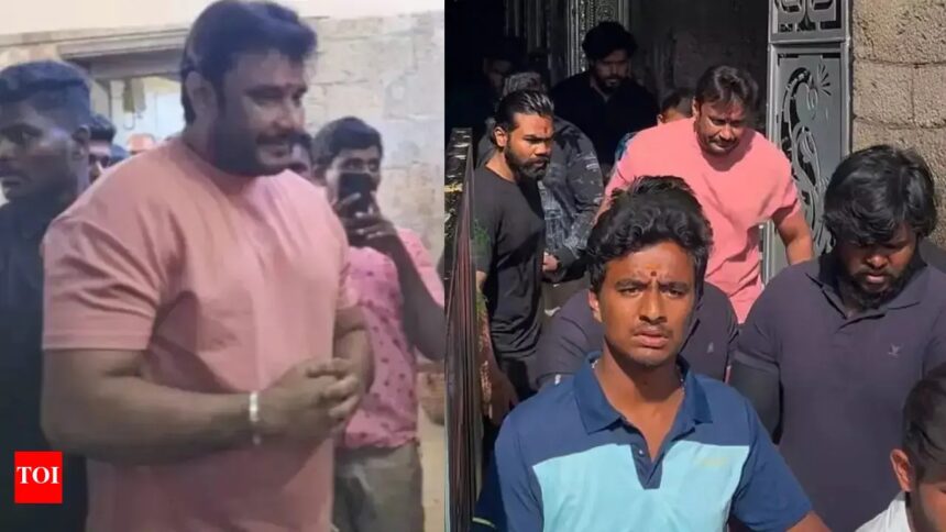 ಚಾಮುಂಡೇಶ್ವರಿ ದೇವಿಯ ಆಶೀರ್ವಾದ ಪಡೆದ ನಟ ದರ್ಶನ್‌ : ಚಾಮುಂಡಿ ಬೆಟ್ಟದಲ್ಲಿ ದರ್ಶನ